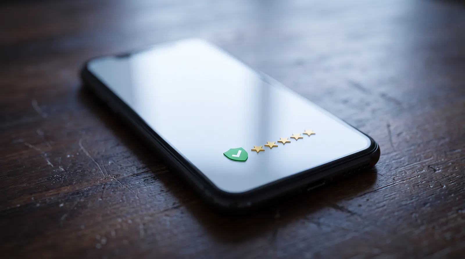 Close-up of a phone screen showing the Google Screened badge next to a dental practice name at the top of a search results page